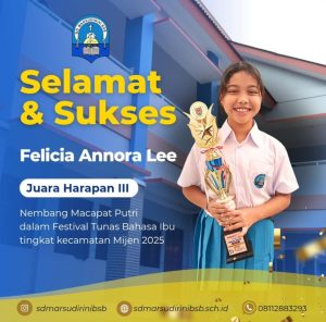 Read more about the article Juara Harapan II Menulis Cerkak dalam Festival Tunas Bahasa Ibu tingkat Kecamatan Mijen 2025