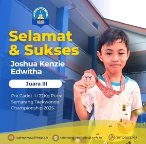 Read more about the article Juara III Pra Cadet U 22kg Putra Semarang Taekwondo Championship 2025