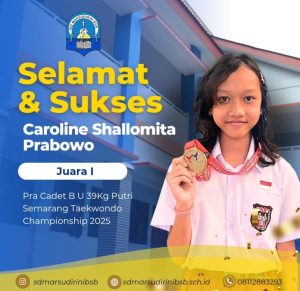 Read more about the article Juara I Pra Cadet B U 39kg Putri Semarang Taekwondo Championship 2025