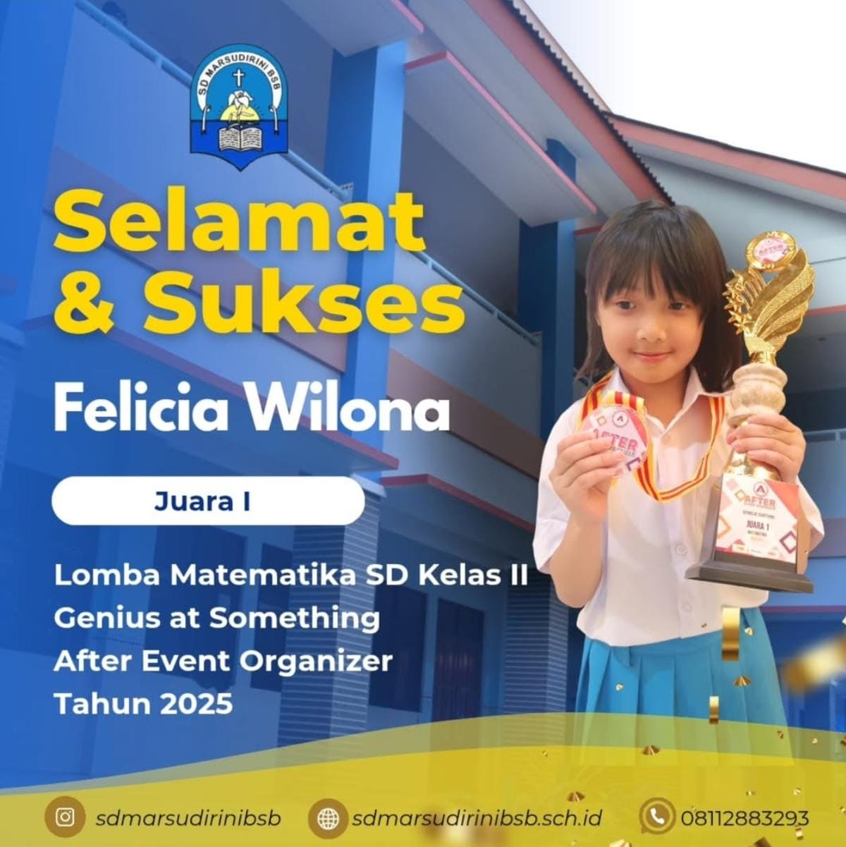 You are currently viewing Selamat dan Sukses kepada Felicia Wilona yang berhasil meraih beberapa kejuaraan