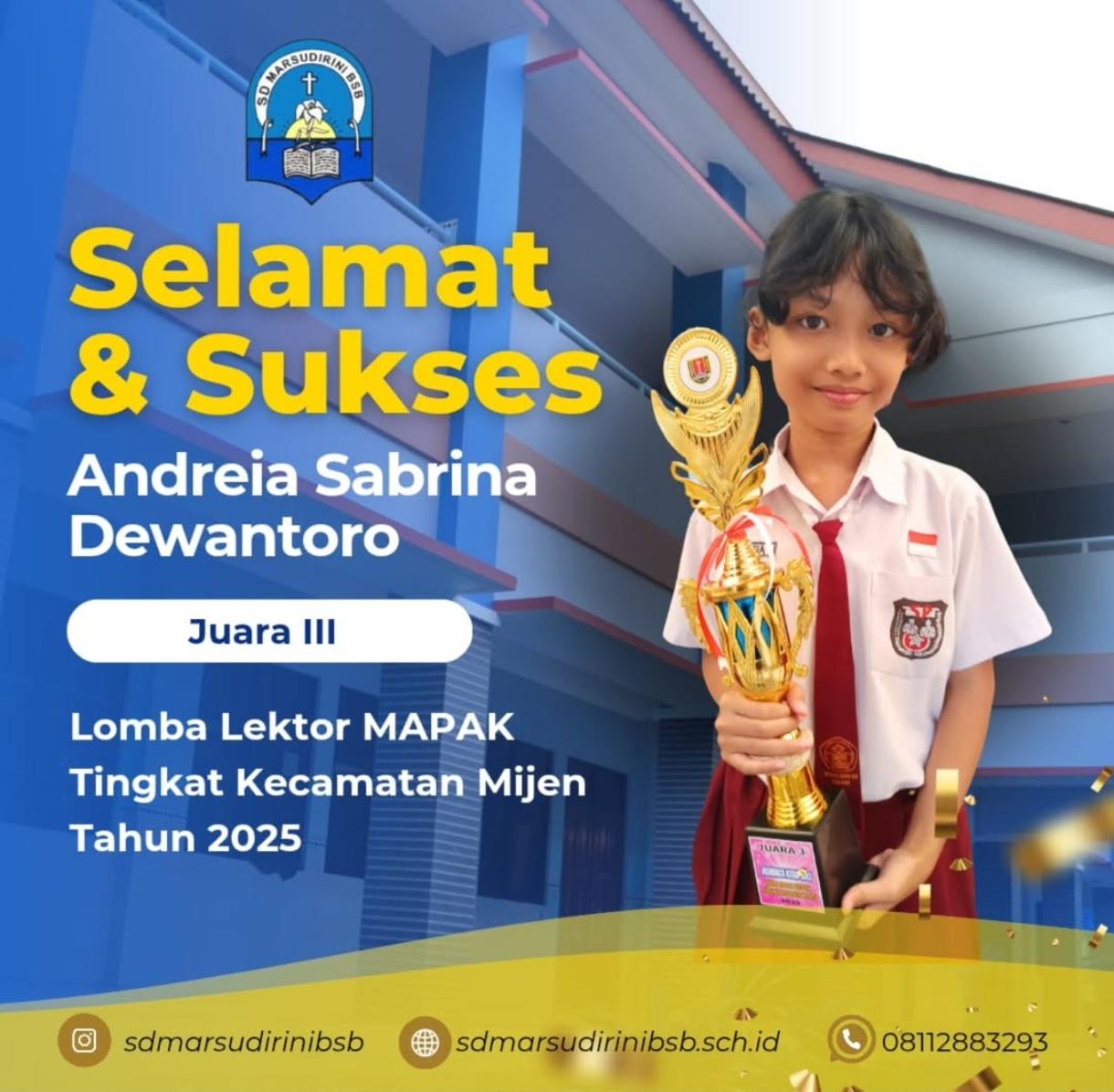 You are currently viewing Juara III Lomba Lektor MAPAK Tingkat Kecamatan Mijen Tahun 2025