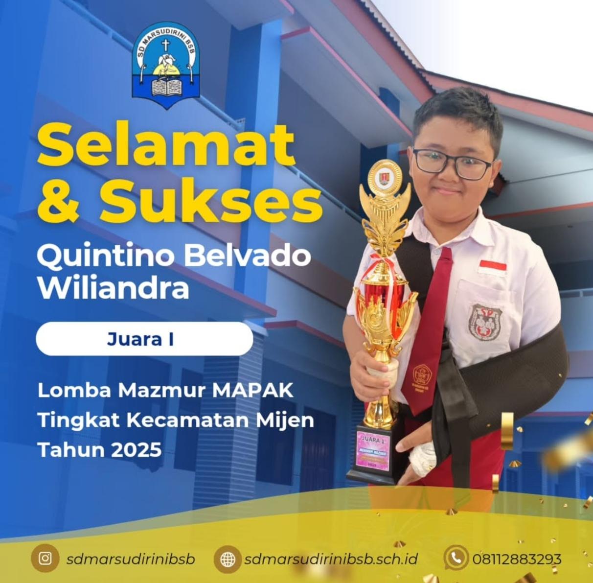 You are currently viewing Juara I Lomba Mazmur MAPAK Tingkat Kecamatan Mijen Tahun 2025
