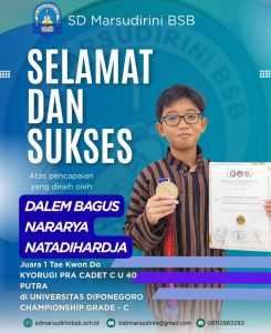 Read more about the article Juara 1 Tae Kwon DoKYORUGI PRA CADET C U 40 Putra