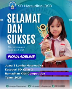 Read more about the article Juara 3 Lomba Matematika Kategori SD Kelas 2 Ramadhan Kids Competition Tahun 2026