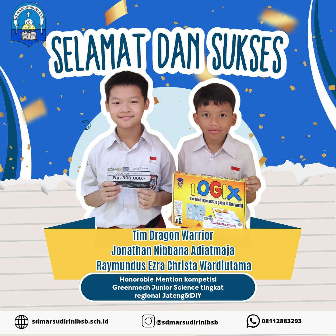 You are currently viewing Honoroble Mention kompetisi Greenmech Junior Science tingkat regional Jateng&DIY