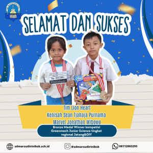 Read more about the article Bronze Medal Winner kompetisi Greenmech Junior Science tingkat regional Jateng&DIY