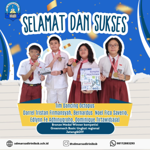 Read more about the article Bronze Medal Winner kompetisi Greenmech Basic tingkat regional Jateng&DIY