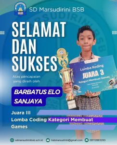 Read more about the article Juara III Lomba Coding Kategori membuat Games