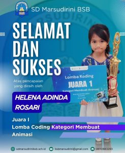 Read more about the article Juara I Lomba Coding Kategori membuat Animasi