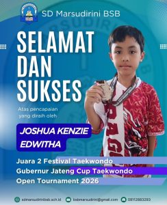 Read more about the article Juara 2 Festival Taekwondo di Gubernur Jateng Cup Taekwondo Open Tournament 2026