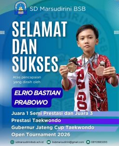 Read more about the article Juara 1 Semi Prestasi dan Juara 3 Prestasi Taekwondo di Gubernur Jateng Cup Taekwondo Open Tournament 2026