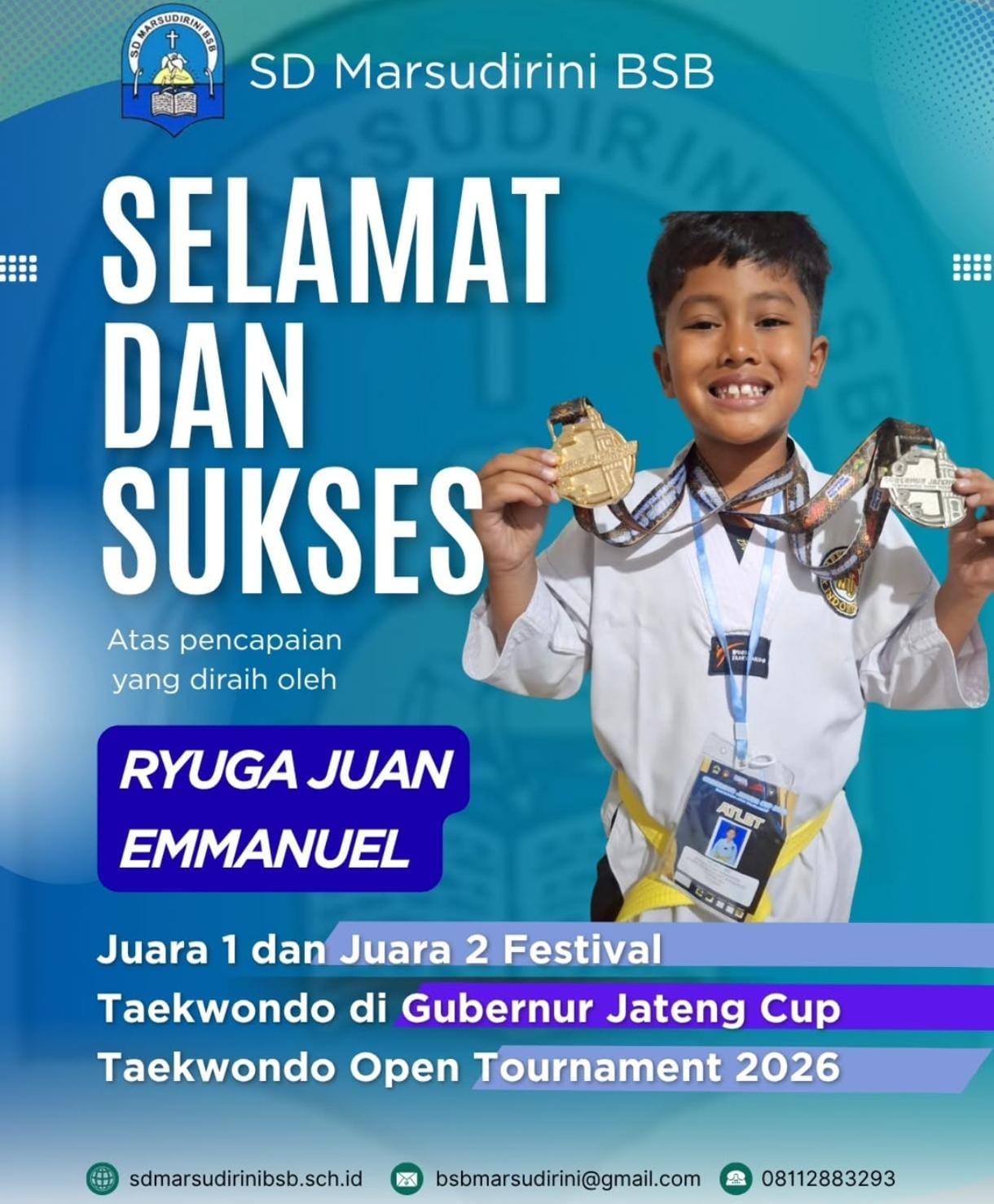 You are currently viewing Juara 1 dan Juara 2 Festival Taekwondo di Gubernur Jateng Cup Taekwondo Open Tournament 2026