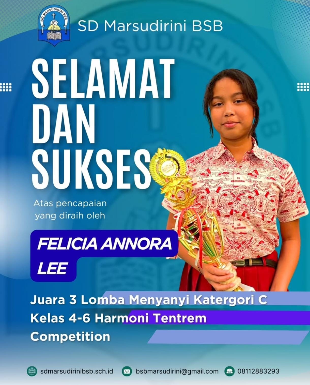 You are currently viewing Juara 3 Lomba Menyanyi Kategori C Kelas 4-6 Harmoni Tentrem Competition