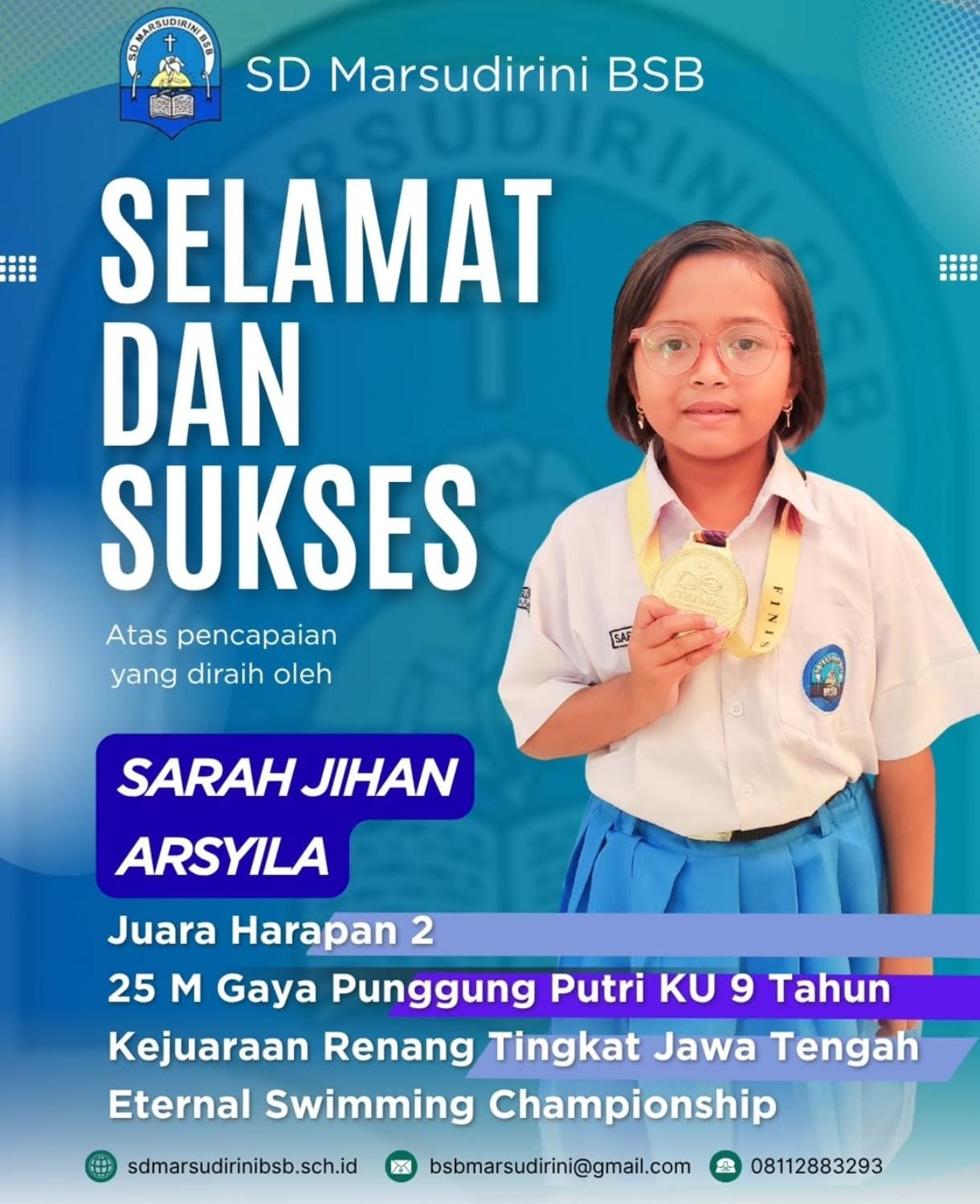 You are currently viewing Harapan 225 M Gaya Punggung Putri KU 9 Tahun Kejuaraan Renang Tingkat Jawa Tengah Eternal Swimming Championship